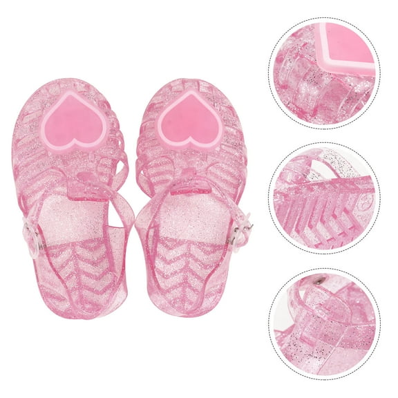 FRCOLOR Comfortable Jellies Jelly Sandals Baby Sandals Child Miss 10.5 Red