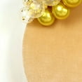 thumbnail image 5 of BalsaCircle 7.5 feet Champagne Soft Velvet Round Backdrop Stand Cover Wedding Birthday Party Photo Booth, 5 of 7