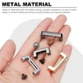 thumbnail image 3 of 4Pcs Metal D-Ring Connector Buckles, Alloy Right Angle Arch Bridge D-Ring Buckles with Screws (Black, 0.9x0.2Inch), 3 of 6