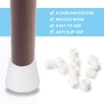 thumbnail image 7 of Rubber Leg Cap End Tip Table Pole Feet Covers Floor Protector 18mm 5/7" Inner Dia 24pcs, White, 7 of 7