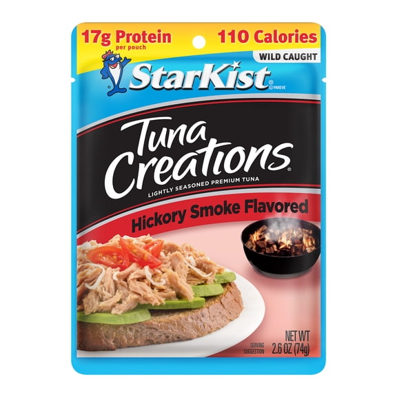 StarKist Tuna Creations, Hickory Smoked, Wild caught, 17g Protein, 2.6 oz Pouch