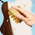 thumbnail image 4 of Handheld Silicone Scalp Scrubber Scrubber Exfoliación Masajeador Bañado Cepillo Reutilizable Viajes Cuidado de la piel Masaje Cuerpo personal Amarillo Inevent HA010454-02, 4 of 6