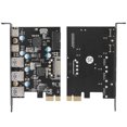 thumbnail image 3 of Carte d'Extension PCIE Multifonctionnelle Adaptateur 5Port TypeC vers PCIE Carte Rehausseur PCIE, 3 of 8