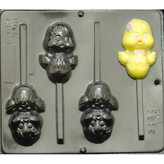 1818 Chickey Pop Lollipop Chocolate Candy Mold