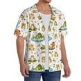 thumbnail image 2 of Fotbe Cute Frog Camisa Estampada de Manga Corta para Hombre, Casual de Verano, Estilo Playero, Sin Arrugas-Small, 2 of 5