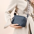 thumbnail image 2 of Bolso para Cámara Mujer Bolso Informal Bolso Compras Cuero Genuino (azul), 2 of 9