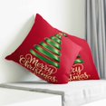 thumbnail image 3 of Red Green Christmas Pillow Covers 16x16 Inch Decorative Throw Pillow Cover, Xmas Tree Modern Art Sofa Pillowcases Accent Cushion Case Home Decor Bedroom Living Room, 3 of 6