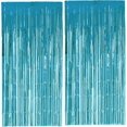 thumbnail image 1 of 2 Pack Cortinas de Malla Metálica Cortinas con Flecos metálicos Cortina Brillante para cumpleaños Fiesta de Bodas Decoraciones navideñas (Azul) SHIRET Hogar, 1 of 2