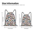 thumbnail image 2 of Saiise Cute Butterfly Pattern Sports Drawstring Backpack - String Swim Gym Bag with Wet Proof Pocket for Women&Men-Medium, 2 of 6