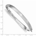 thumbnail image 2 of 925 Sterling Silver Rhodium-plated Textured Hinged Bangle Bracelet, 2 of 2