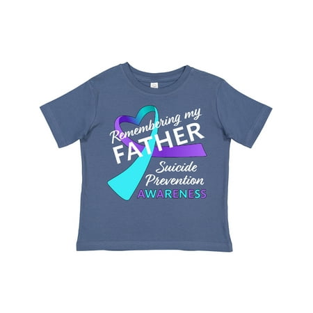 

Inktastic Remembering My Father- Suicide Prevention Awareness Gift Toddler Boy or Toddler Girl T-Shirt