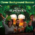 thumbnail image 5 of Happy St Patricks Banners Backdrops,Irish Luck Day Party Green Shamrocks Photo Background for Men Women Wall Door Sign Decors Party Supplies(71"x45"), 5 of 5