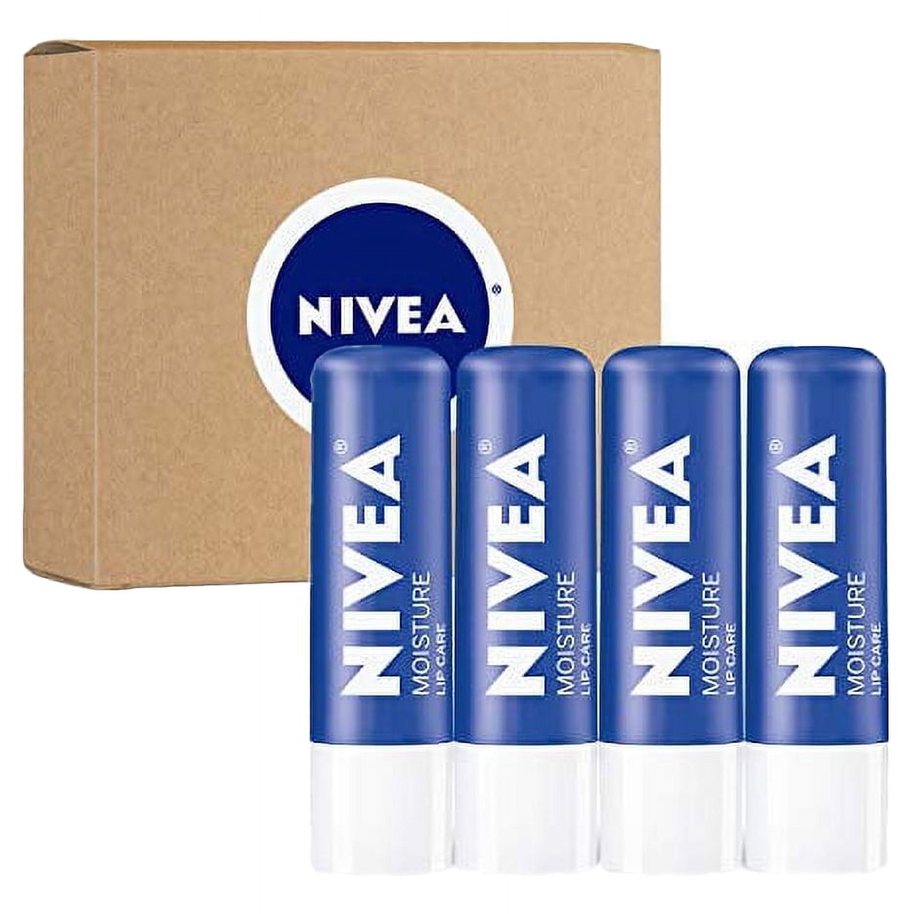 NIVEA Moisture Lip Care Hydrating Lip Balm with Shea Butter, Vitamin C & E  0.17 oz - Walmart.com