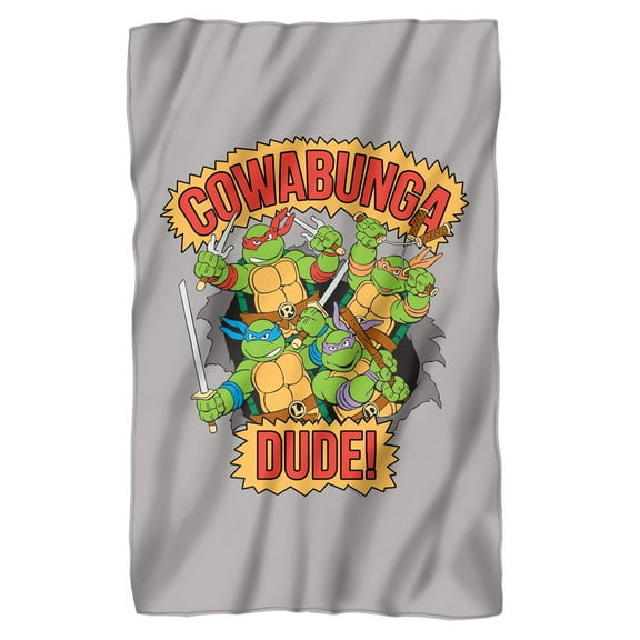 TMNT Blanket, 36"x58" Cowabunga Dude Fleece Blanket