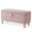 Pink, variant on 39.5" Boucle Storage Ottoman Bench for Living Room Bedroom Foot Rest End of Bed Wood Leg Light Pink