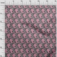 thumbnail image 2 of oneOone Polyester Lycra Fabric Spiral & Floral Block Printed Craft Fabric BTY 56 Inch Wide, 2 of 4