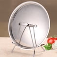 thumbnail image 4 of Dish Drying Rack,Stainless Cutting Board Rack Household Pot Cover Rack Sitting Kitchen Chopping Board Shelving Shelving Sticky Board Cutting Board Rack Countertop,Silver, 4 of 7