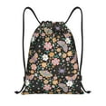thumbnail image 1 of Saiise Floral Insects Pattern Sports Drawstring Backpack - String Swim Gym Bag with Wet Proof Pocket for Women&Men-Medium, 1 of 6