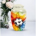 thumbnail image 6 of Yatskia Football Cremation Urn For Human Ashes Adult Man, Decorative Urn For Ashes For Women, Memorial Urn For Ash Adult Male, (Combo 10 Inch and 3 Inch), 6 of 8