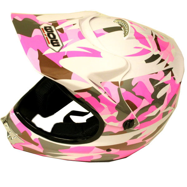pink youth atv helmet