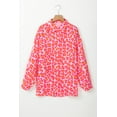 thumbnail image 5 of Women's Rose Leopard Printed Button Up Shirt - Chic and Comfortable Casual Top | [ZhiHiMeRi] | (US 16-18)XL, 5 of 12
