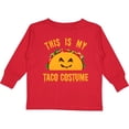 thumbnail image 3 of Inktastic Taco Costume Boys or Girls Long Sleeve Toddler T-Shirt, 3 of 5