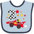 thumbnail image 3 of Inktastic Happy 2nd Birthday Red Racing Car Boys or Girls Baby Bib, 3 of 4