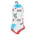 thumbnail image 2 of Just Me Women's 6 Pair Pack Sloth Faces Low Cut Socks - Womens - Female, 9-11, Assorted, 2 of 2