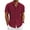 Wine Red, variant on Coshow Mens Short Sleeve Casual Button Down Shirts Summer Dress Shirts