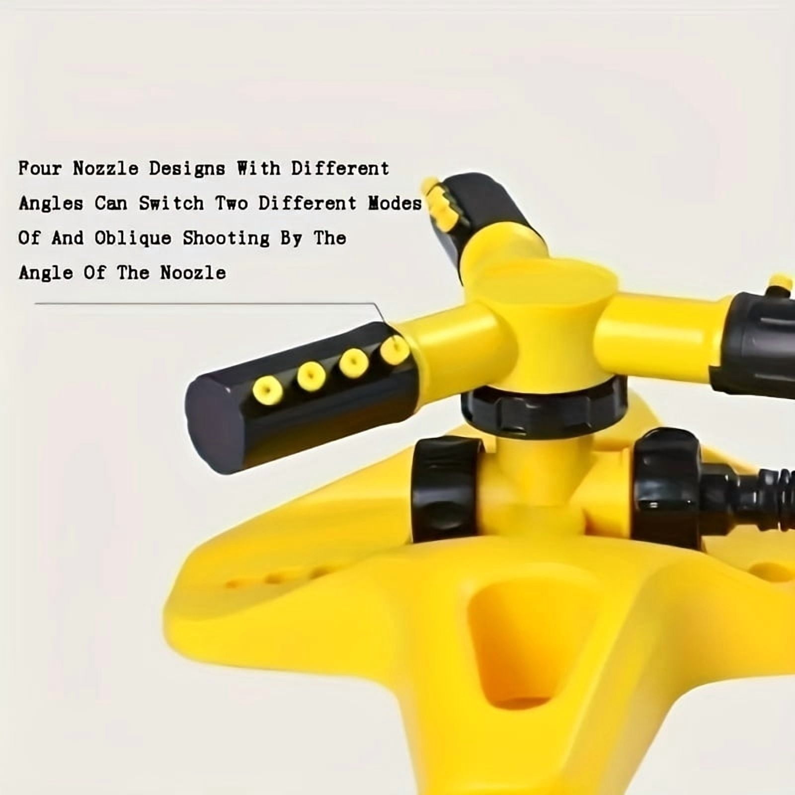 360-Degree Automatic Rotating Sprinkler Head - Durable Plastic, No Battery Needed, Ideal for Lawn & Garden Irrigation