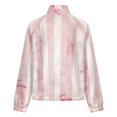 thumbnail image 6 of Jackets for Women Winter Coat Jackets Flannel Stand Collar Jacket(Pink Marble Striped Pattern,Size:S-4XL), 6 of 7