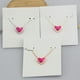 thumbnail image 4 of Collar corto con cadena de clavícula y forma de corazón de melocotón en forma de corazón de joyería europea y americana, 4 of 6