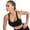 Black, variant on Sports Bra for Women, Criss Cross Back Padded High Comfort Medium Strappy Bralette Wireless Bras Yoga Exercise Athletic Workout Gym Activewear Bra with Removable Cups