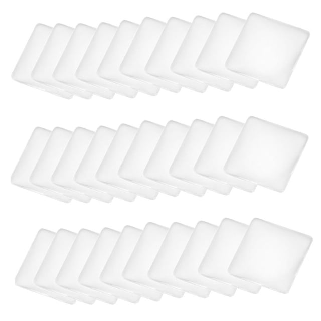 MasteelfCA 100pcs 25mm DIY Crystal Glass Cabochons Clear Square Gemstone Patch for Photo Craft Jewelry Making