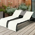 thumbnail image 1 of Gymax 2PCS Adjustable Rattan Recliner Chaise Lounge Chair w/ Cushion Outdoor Patio, 1 of 10