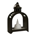 thumbnail image 1 of Centro de mesa decorativo con farol de vela Vintage, farol decorativo colgante, pequeño farol colgante para exteriores para regalo de fiesta Negro, 1 of 9