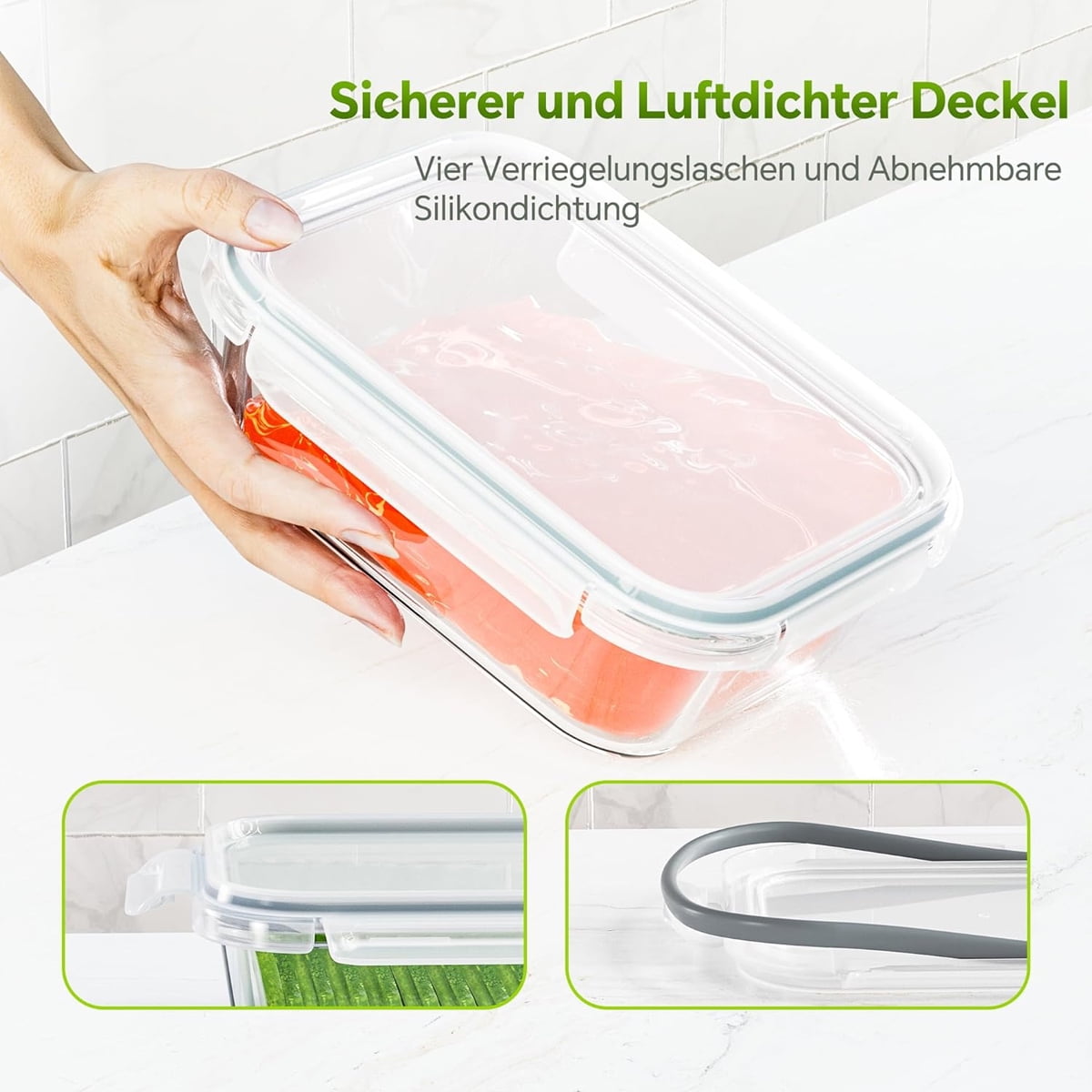 Conteneurs De Préparation De Repas En Verre - Ensemble De 12 Verre Borosilicate Hermetique