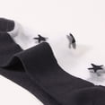 thumbnail image 4 of Compression Socks for Women, Ladies Spring And Summer Leisure Transparent Solid Colour Star Stockings Cool Glass Stockings Soft Short Stockings, Socks(Black,One Size), 4 of 8