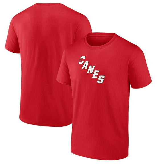 Men's  Red Carolina Hurricanes Primary Logo T-Shirt