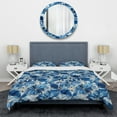 thumbnail image 3 of Designart "Mosaic Elegance In Vintage Blue And White II" Geometric Bedding Covert Set - Modern & Contemporary Bed Set With 1 Sham, 3 of 5