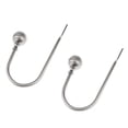 thumbnail image 1 of Ganchos de lazo de cortina Baoblaze, plata, 2 piezas, 4 Tornillos, 1 of 2