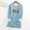 Bleu Clair, variante sur Costumes d'Halloween Grande Taille pour Femmes Col Rond Poche Épaissie Peluche Chaude Manches Longues Hauts Chemises Femmes en Liquidation