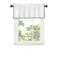 thumbnail image 4 of Kate Aurora Coastal Hamptons Living 3 Piece Textured Sheer Kitchen Curtain Tier & Valance Set - Assorted Colors & Sizes, 4 of 4