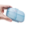 thumbnail image 6 of Unique Bargains 1 Pc 7 Grids Double Layer Pill Case Portable for Travel Clear Blue, 6 of 6