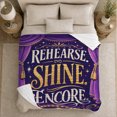 thumbnail image 5 of Theatrical Motivational Stage Draped Artwork, Dramatic Artistic Scene, Warm Flannel Blanket for Home Library and Reading Nook, Art Lovers Housewarming Gift, Artistic Home Decor, 5 of 9