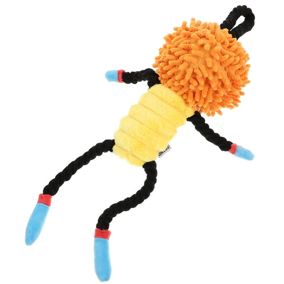 PAMINGONO Squeaky Dog Chew Toy Multi Plush 1 Set 8.7x3.9x14.2in