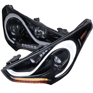 For 2010-2012 Altima Sedan 4Dr DRL Tube Halo Projector Black H For 2010-2012 Altima Sedan 4Dr DRL Tube Halo Projector Black H