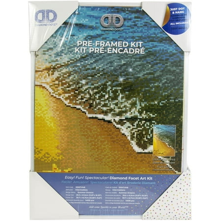 Diamond Dotz Pre-Framed Diamond Art Kit 11.6"X16.34"-Summer Dreams