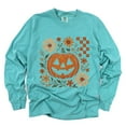 thumbnail image 6 of Pumpkin Floral Grunge - Garment Dyed Long Sleeve, 6 of 7