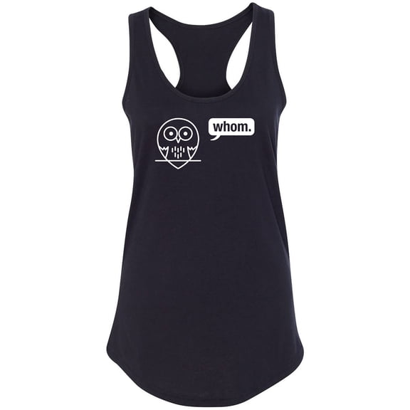 Whom (owl) Racerback Tank